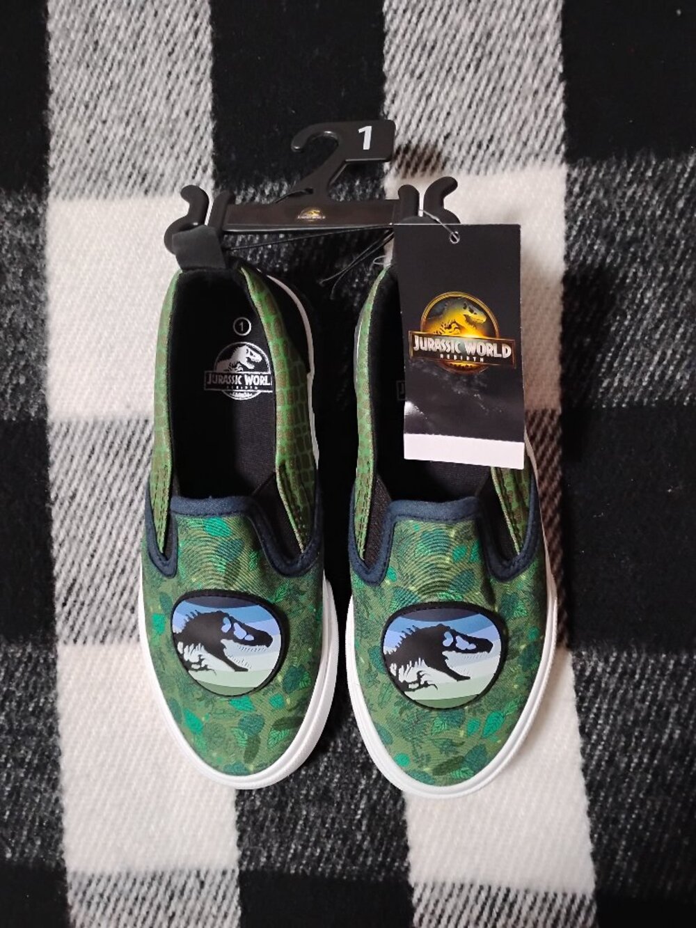 BNWT Ground Up x Jurassic World Rebirth Slip-On Sneakers